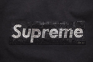 Supreme シュプリーム Swarovski スワロフスキー Box Logo ボックスロゴ Tee Black Tシャツ 半袖 ブラック M 新品同様 中古 46546