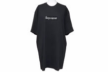 Load image into Gallery viewer, Supreme シュプリーム Swarovski スワロフスキー Box Logo ボックスロゴ Tee Black Tシャツ 半袖 ブラック M 新品同様 中古 46546