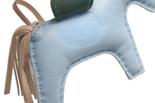 Load image into Gallery viewer, HERMES エルメス Rodeo Charm PM ロデオチャームPM アクセサリー アニオン コットン ブルー グレー カーキ 美品 中古 46551