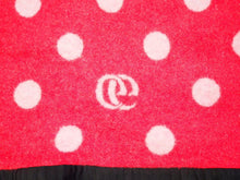 画像をギャラリービューアに読み込む, GUCCI グッチ ヒグチユウコ コラボ キャット ドット GG柄 ブランケット 並木店限定 ウール 大判 ピンク レッド 良品 中古 46552