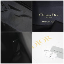 Load image into Gallery viewer, 新品同様 Christian Dior クリスチャンディオール トラベル スモール ジップ ポーチ ネイビー ロゴ 総柄 S5567OTEU M928 中古 46574