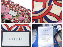 画像をギャラリービューアに読み込む, GUCCI グッチ Tiger タイガー Flower フラワー 長袖シャツ 総柄 トップス イタリア製 シルク マルチカラー 42 美品 中古 46640