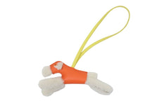 Load image into Gallery viewer, 新品未使用 HERMES エルメス バディ チャーム アニョーミロ メリノウール U刻印 イエロー オレンジ キーホルダー 未使用 46644