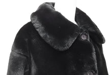 画像をギャラリービューアに読み込む, FENDI フェンディ ファーコート ジャケット 31.534519 04042 アクリル ポリエステル ブラック ブラウン 美品 中古 46649
