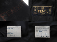 画像をギャラリービューアに読み込む, FENDI フェンディ ファーコート ジャケット 31.534519 04042 アクリル ポリエステル ブラック ブラウン 美品 中古 46649
