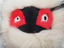 画像をギャラリービューアに読み込む, FENDI フェンディ モンスターキーホルダー キーチャーム ファー ベージュ ブラック レッド シルバー金具 美品 中古 46662