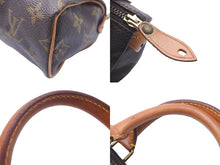画像をギャラリービューアに読み込む, LOUIS VUITTON ルイヴィトン ミニスピーディ ハンドバッグ モノグラム ブラウン レザー M41534 中古 46692