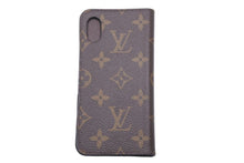 画像をギャラリービューアに読み込む, LOUIS VUITTON ルイ・ヴィトン モノグラム iPhoneX/XS スマホケース ブラウン 小物 ロゴ 中古 46723