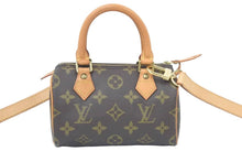 画像をギャラリービューアに読み込む, LOUIS VUITTON ルイヴィトン ミニスピーディ ハンドバッグ モノグラム ブラウン レザー M41534 美品 中古 46754