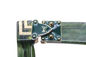 新品同様 LOUIS VUITTON ルイヴィトン サングラス ミリオネア Z1167E 限定 眼鏡 メガネ グリーン アクセサリー 中古 46778