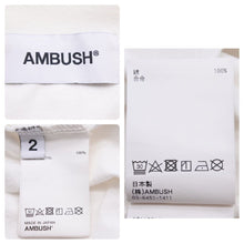 画像をギャラリービューアに読み込む, AMBUSH アンブッシュ チェーン 半袖Ｔシャツ ホワイト ロゴ トップス 白 サイズ2 美品 中古 46793