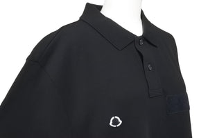 MONCLER モンクレール FRAGMENT フラグメント MAGLIA POLO MANICA CORTOA E109U8300350 8456 L ブラック 中古 46081