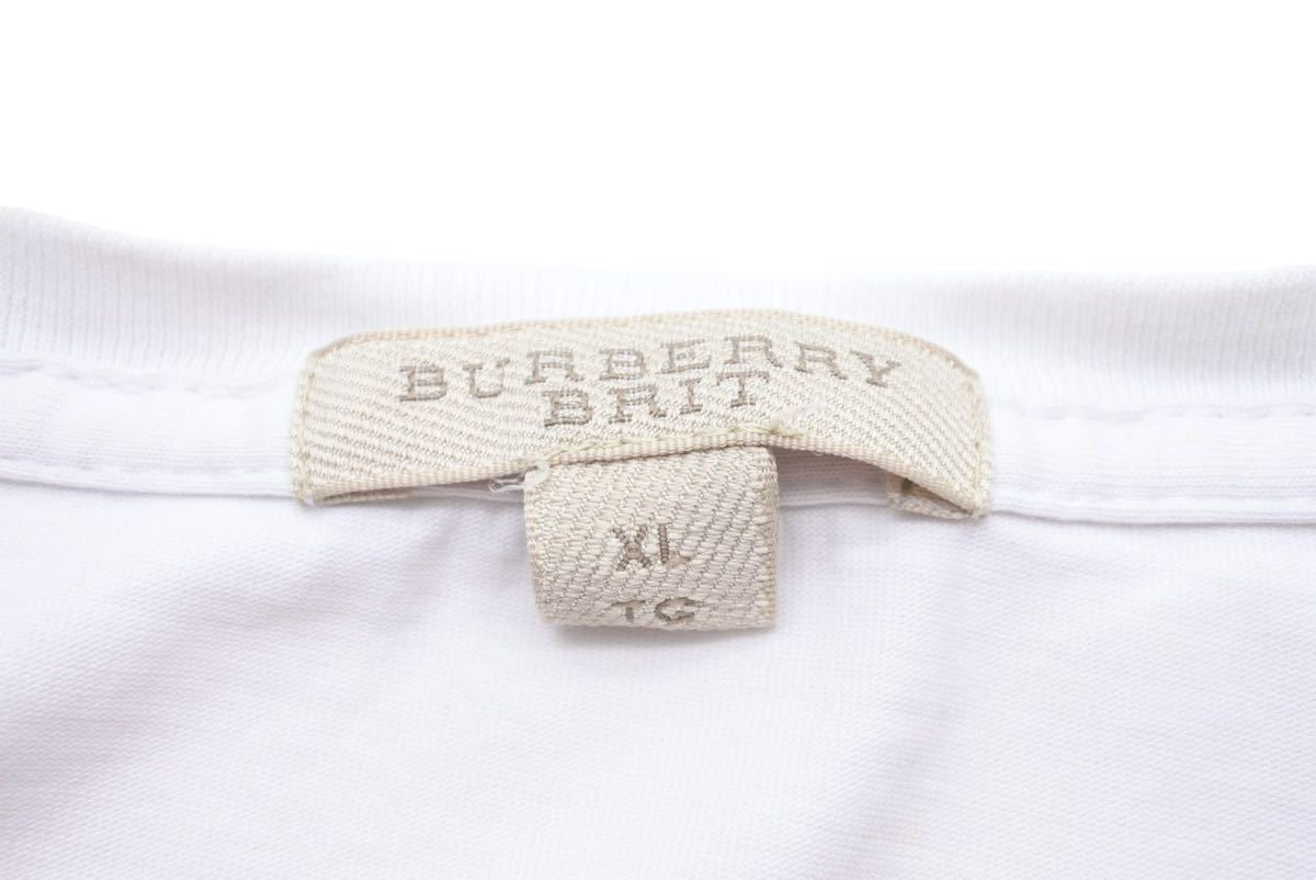 BURBERRY BRIT バーバリー ブリット XL Tシャツ 半袖Tシャツ ホワイト