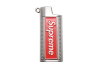 Load image into Gallery viewer, SUPREME シュプリーム 19SS Metal Lighter Holster メタルライターホルスター ケース シルバー レッド 中古 46810