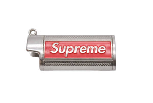 SUPREME シュプリーム 19SS Metal Lighter Holster メタルライターホルスター ケース シルバー レッド 中古 46810