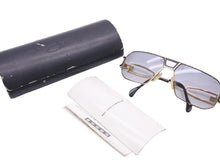 画像をギャラリービューアに読み込む, CAZAL カザール サングラス メガネ アイウェア メタル プラスチック ゴールド ブラック 美品 中古 46943