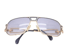 画像をギャラリービューアに読み込む, CAZAL カザール サングラス メガネ アイウェア メタル プラスチック ゴールド ブラック 美品 中古 46943