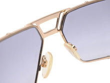 画像をギャラリービューアに読み込む, CAZAL カザール サングラス メガネ アイウェア メタル プラスチック ゴールド ブラック 美品 中古 46943