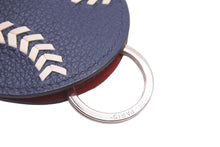 Load image into Gallery viewer, 極美品 HERMES エルメス チャーム キーケース ベースボール C刻 ヴォーエヴァーカラー ブルーマルテ ルージュカザック 中古 46970