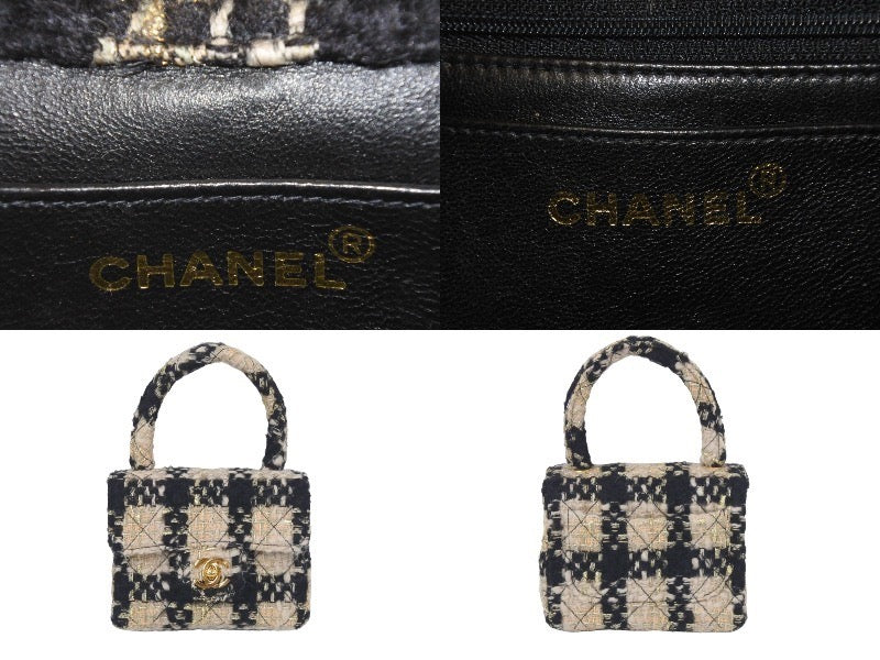 未使用 シャネル CHANEL マトラッセ 親子バッグ フルセット 3番台 バッグ ツイード ネイビー ゴールド 金具 中古 46980 –  Casanova Vintage