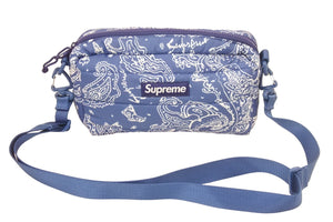 極美品 Supreme Puffer Side Bag Blue Paisley シュプリーム パファー