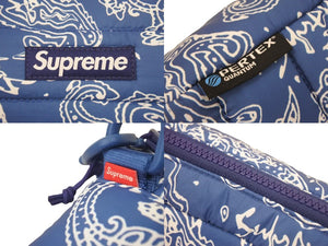 極美品 Supreme Puffer Side Bag Blue Paisley シュプリーム パファー サイド バッグ ブルーペイズリー 2022AW 2022FW 中古 47005