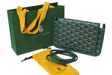 画像をギャラリービューアに読み込む, 新品同様 GOYARD ゴヤール プリュメ ショルダーバッグ 斜めがけポシェット ポーチウォレット PVC レザー グリーン 中古 47026