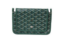 画像をギャラリービューアに読み込む, 新品同様 GOYARD ゴヤール プリュメ ショルダーバッグ 斜めがけポシェット ポーチウォレット PVC レザー グリーン 中古 47026