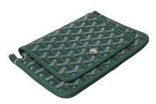 画像をギャラリービューアに読み込む, 新品同様 GOYARD ゴヤール プリュメ ショルダーバッグ 斜めがけポシェット ポーチウォレット PVC レザー グリーン 中古 47026