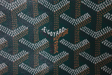 画像をギャラリービューアに読み込む, 新品同様 GOYARD ゴヤール プリュメ ショルダーバッグ 斜めがけポシェット ポーチウォレット PVC レザー グリーン 中古 47026