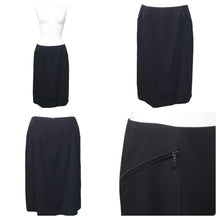Load image into Gallery viewer, 極美品 CHANEL シャネル 2002 セットアップ ブラック ココマーク ラインストーン 02A P19834W03053/P19746V11502 42/40 中古 47034