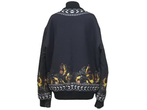 極美品 激レア GIVENCHY ジバンシィ ロットワイラー ウールボンバージャケット 11AW ウール ナイロン ブラック 中古 47064