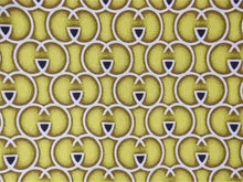 画像をギャラリービューアに読み込む, GUCCI グッチ 風呂敷 リバーシブル 創設90周年 GGマーク 総柄 レザー ファブリック イエロー ホワイト ブラウン 美品 中古 47072