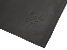 画像をギャラリービューアに読み込む, GUCCI グッチ 風呂敷 リバーシブル 創設90周年 GGマーク 総柄 レザー ファブリック イエロー ホワイト ブラウン 美品 中古 47072