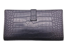 Load image into Gallery viewer, HERMES エルメス ベアン スフレ グレー □Q刻印 シルバー金具 長財布 美品 中古 47108