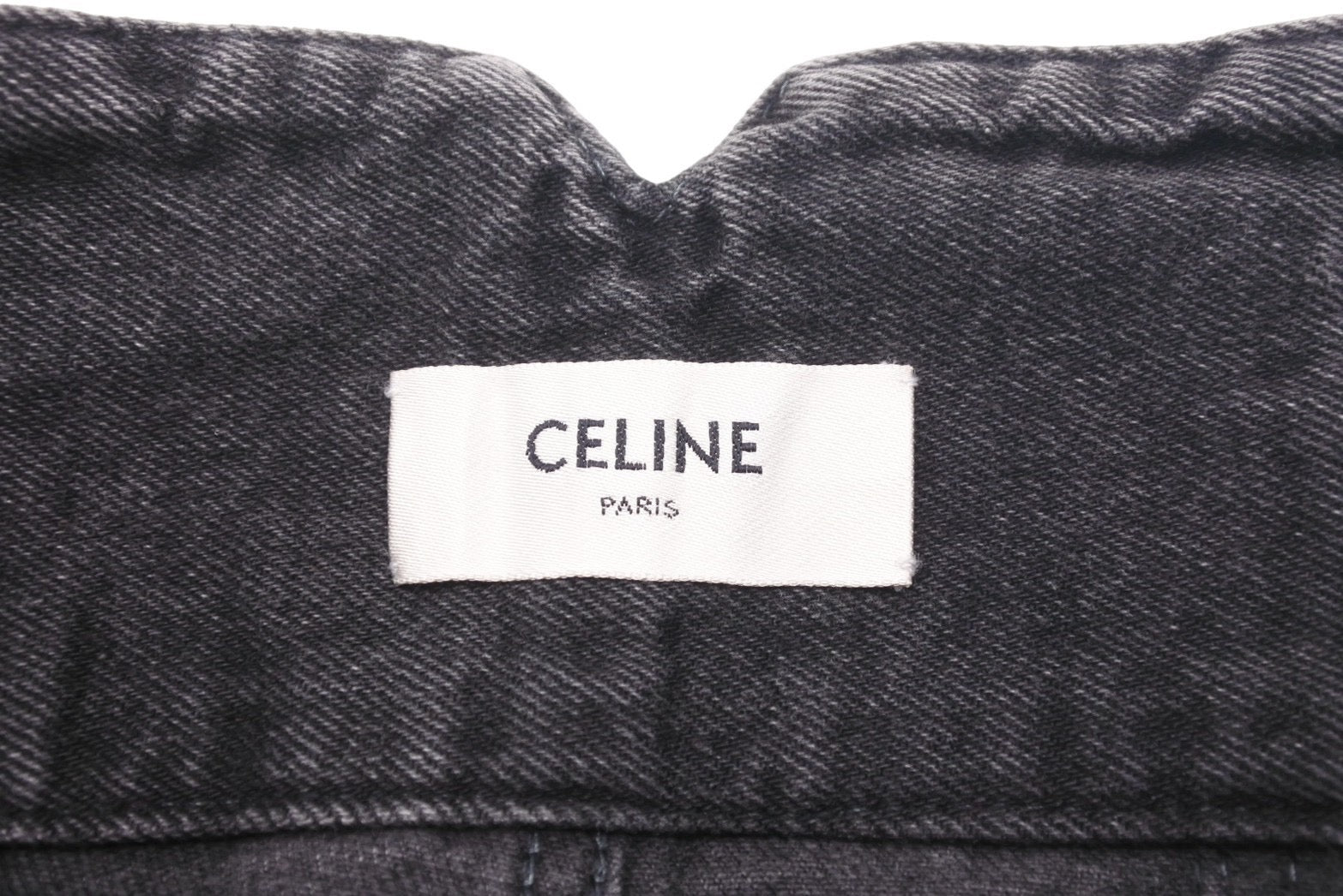 CELINE セリーヌ ハイウエスト ジャンボジーンズ チャコールウォッシュデニム エディ期 2N636947F ブラック 25 美品 中古  47141 – Casanova Vintage