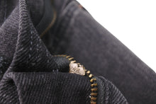 Load image into Gallery viewer, CELINE セリーヌ ハイウエスト ジャンボジーンズ チャコールウォッシュデニム エディ期 2N636947F ブラック 25 美品 中古 47141