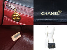 画像をギャラリービューアに読み込む, CHANEL シャネル ショルダーバッグ ミニマトラッセチェーンショルダー 1番台 ブラック ラムスキン ゴールド金具 美品 中古 47159