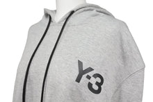 Load image into Gallery viewer, Y-3 ワイスリー ADIDAS アディダス プルオーバーパーカー フーディ ロゴ コットン グレー サイズXXL 美品 中古 47245