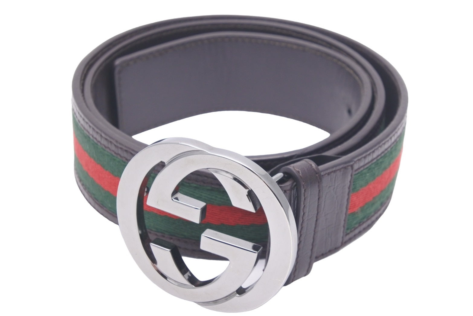 Gucci 緑赤ストライプ ベルト　美品 model_gucci-outlet-502