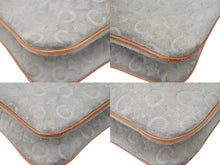 Load image into Gallery viewer, CELINE セリーヌ ショルダーバッグ Cマカダム柄 スエード レザー アイボリー ライトブラウン 良品 中古 47296