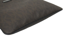 画像をギャラリービューアに読み込む, MICHAEL KORS マイケルコース ショルダーバッグ 肩掛けバッグ MKロゴ PVC ブラウン シルバー金具 美品 中古 47316