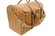 画像をギャラリービューアに読み込む, MCM エムシーエム MUNCHEN ロゴグラム ペット用 キャリーバッグ 小型 犬 猫 ライトブラウン 中古 47346