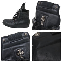 画像をギャラリービューアに読み込む, CHROME HEARTS×Rick Owens クロムハーツ リックオウエンス ジオバスケット スニーカー CHクロス サイズ43 美品 中古 47350