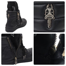 画像をギャラリービューアに読み込む, CHROME HEARTS×Rick Owens クロムハーツ リックオウエンス ジオバスケット スニーカー CHクロス サイズ43 美品 中古 47350