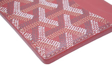 Load image into Gallery viewer, 未使用 GOYARD ゴヤール カードケース サンシェルピス ヘリンボーン柄 レッド 中古 47351