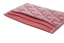 Load image into Gallery viewer, 未使用 GOYARD ゴヤール カードケース サンシェルピス ヘリンボーン柄 レッド 中古 47351