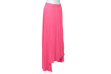 画像をギャラリービューアに読み込む, 極美品 BALENCIAGA バレンシアガ 2020年 625492 プリーツスカート ロングスカート ネオンピンク 36 中古 47362