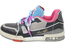 Load image into Gallery viewer, LOUIS VUITTON ルイヴィトン LVトレイナー ライン スニーカー 2022SS MS1200 カーフレザー サイズ7 1/2 良品 中古 47382