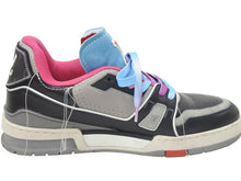 Load image into Gallery viewer, LOUIS VUITTON ルイヴィトン LVトレイナー ライン スニーカー 2022SS MS1200 カーフレザー サイズ7 1/2 良品 中古 47382